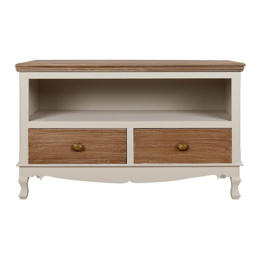 TV Stand Melody HM7003.01 Cream/Brown patina 100Χ42Χ61