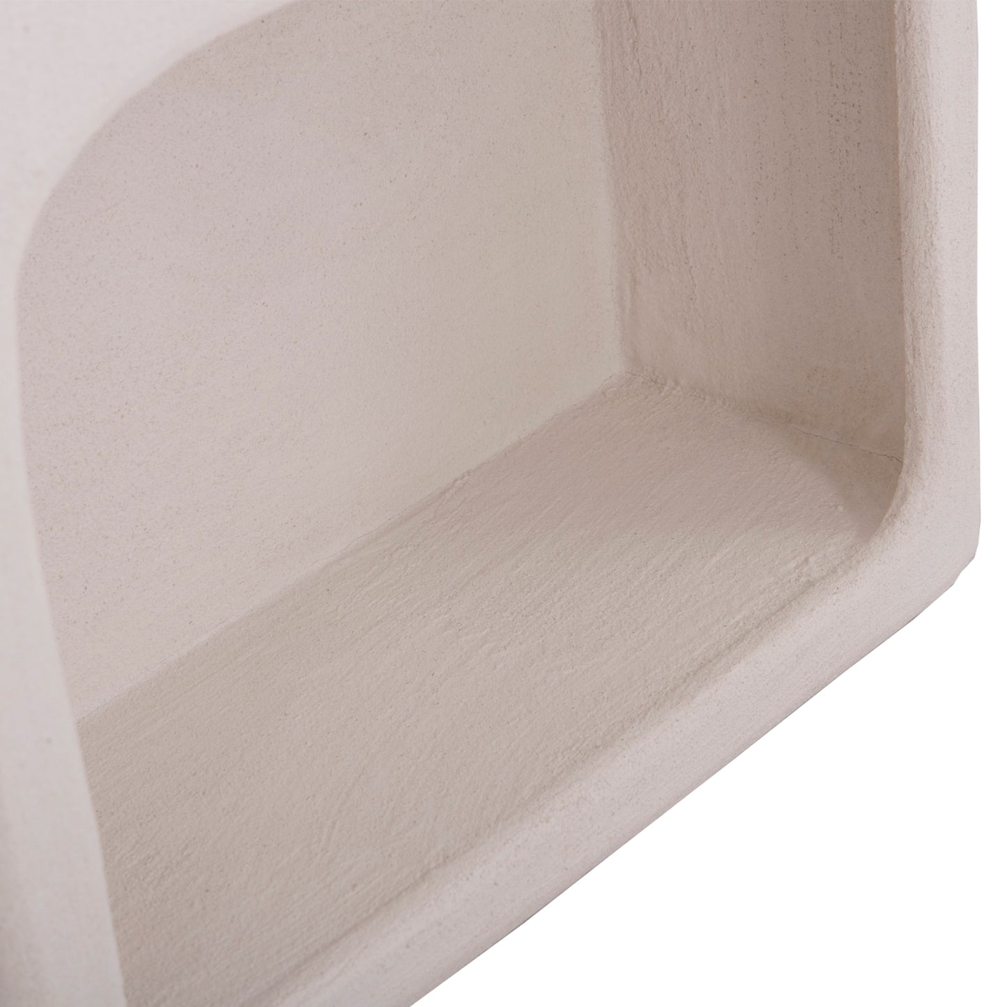 WALL RACK SERIES SANTORINI HM18069 MDF IN OFF-WHITE COLOR 47,5x18x120Hcm.