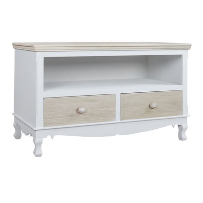 TV Stand Melody HM7003.02 White/Grey patina 100Χ42Χ61