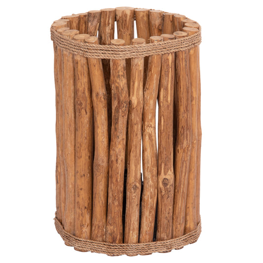 TABLE LAMP CYLINDRICAL GWYN HM4435 DRIFTWOOD BRANCHES IN NATURAL COLOR Φ18,5x28,5Hcm.
