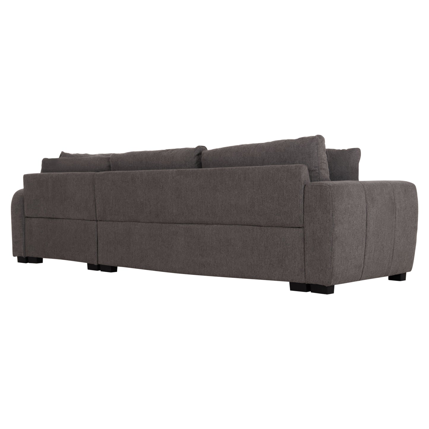 Γωνιακός καναπές ΑΝΑΣΤΡΟΦΟΣ MEDEL HM3288.01 Γκρι ύφασμα PE 290x208x80 εκ.