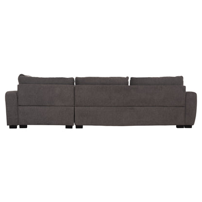 Γωνιακός καναπές ΑΝΑΣΤΡΟΦΟΣ MEDEL HM3288.01 Γκρι ύφασμα PE 290x208x80 εκ.