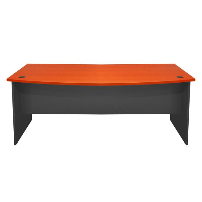 Επαγγελματικό γραφείο 180x93.5x74.6 Executive HM2017.03 Χρώμα γκρι-κεράσι