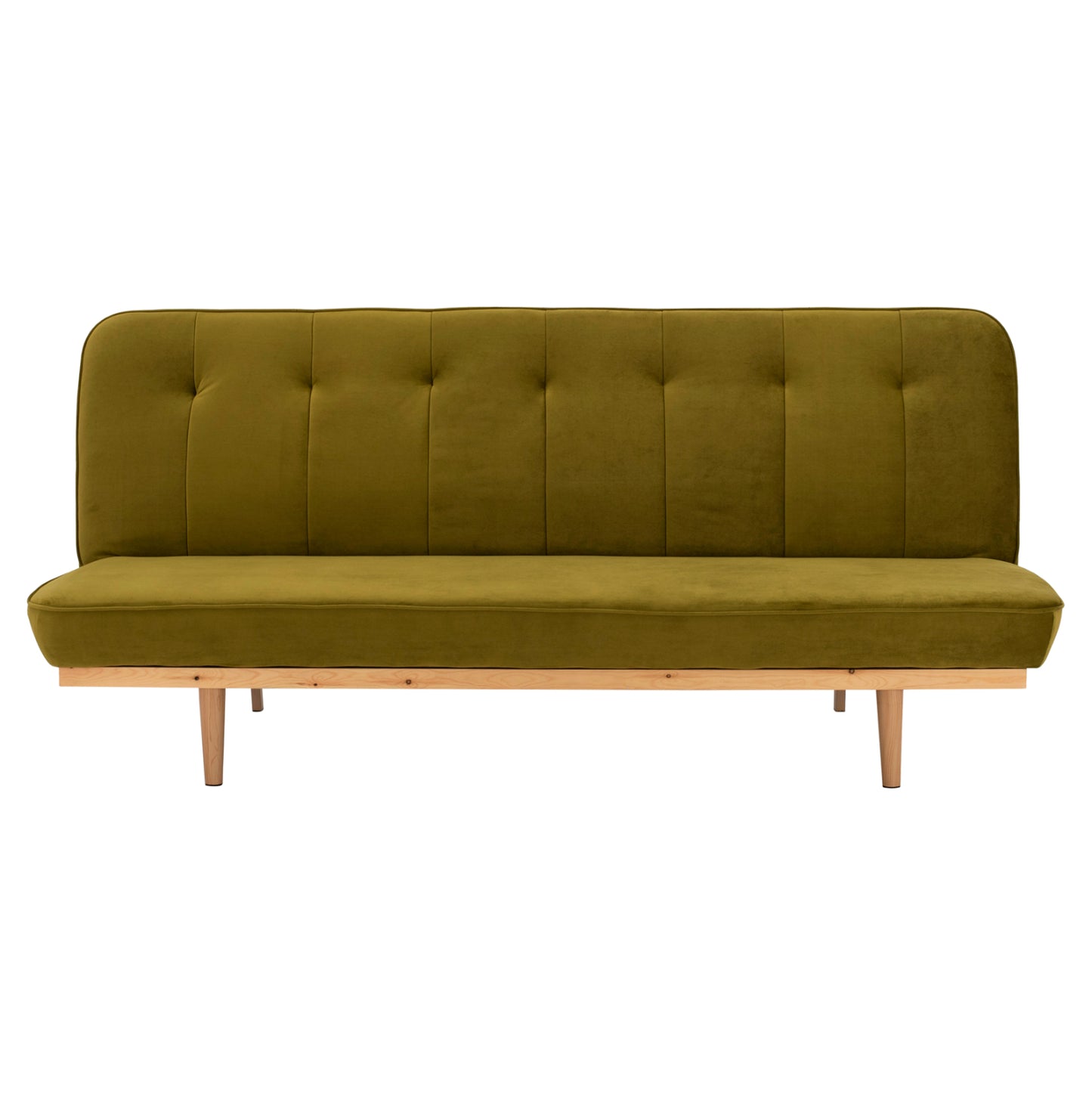 Καναπές-κρεβάτι 3θέσιος από βελούδο σε χρώμα ελιάς HM3168.13 193x85x88cm