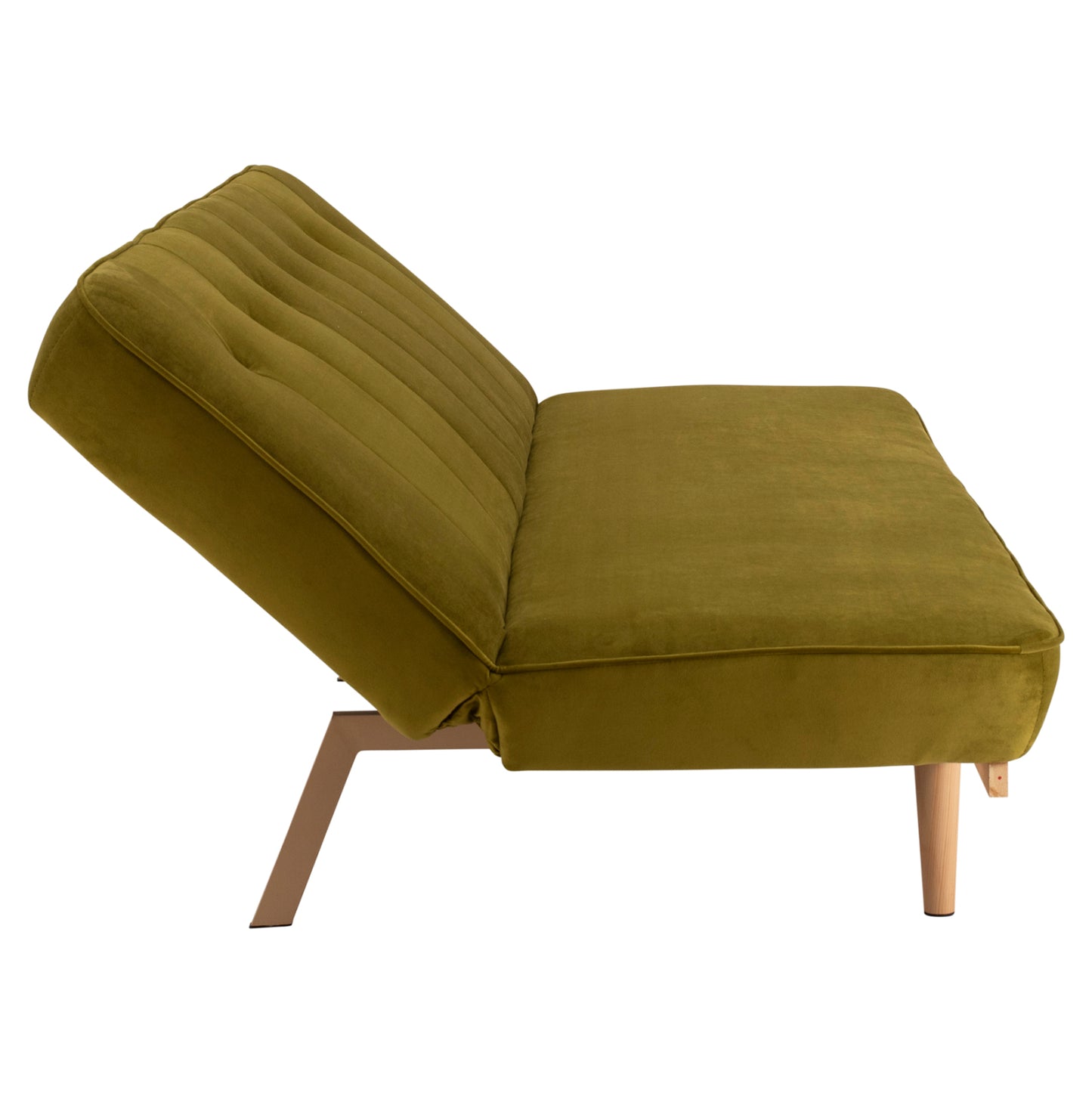 Καναπές-κρεβάτι 3θέσιος από βελούδο σε χρώμα ελιάς HM3168.13 193x85x88cm