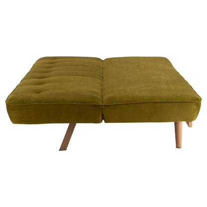 Καναπές-κρεβάτι 3θέσιος από βελούδο σε χρώμα ελιάς HM3168.13 193x85x88cm