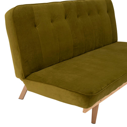 Καναπές-κρεβάτι 3θέσιος από βελούδο σε χρώμα ελιάς HM3168.13 193x85x88cm