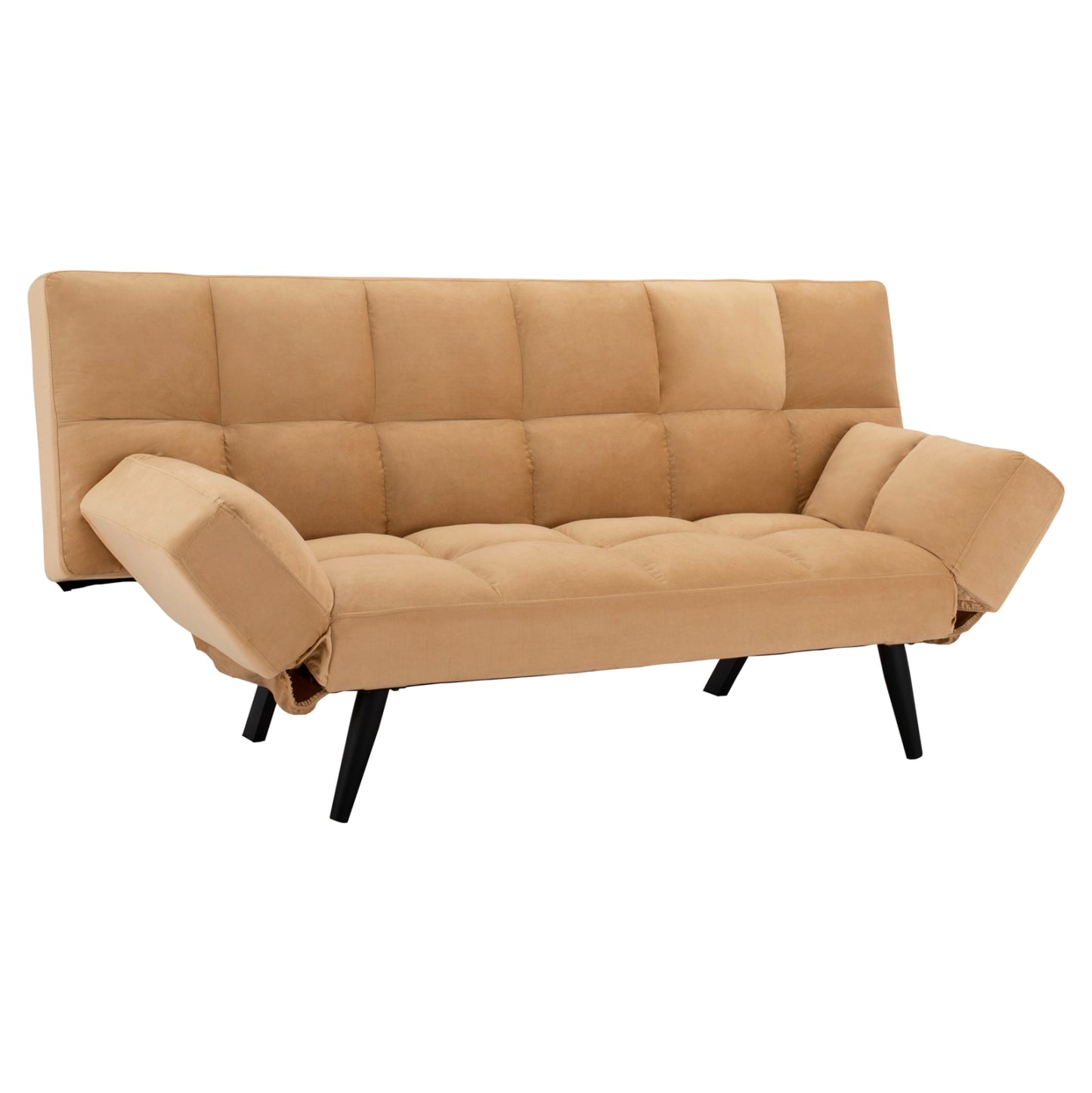 Καναπές-κρεβάτι 3θέσιος Βελούδο Μπεζ HM3167.07 182x80x88 εκ.