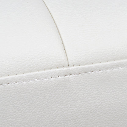 Καναπές/Κρεβάτι HM3001.01 Thom με πτυσσόμενα μπράτσα Λευκό PU 189x93x82 εκ.