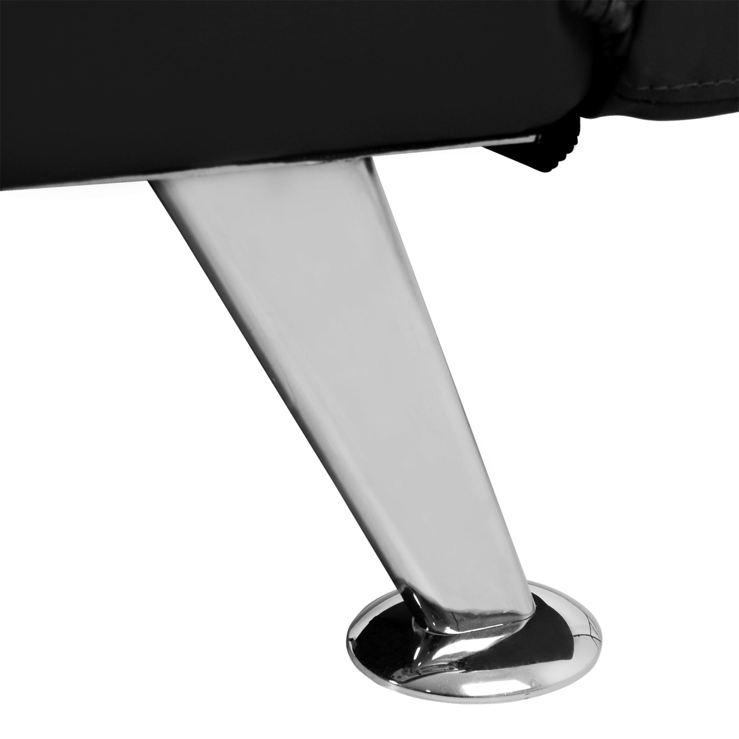 Καναπές/Κρεβάτι HM3001.02 Thom με πτυσσόμενα μπράτσα Μαύρο PU 189x93x82 εκ.