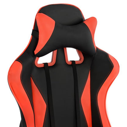 Καρέκλα γραφείου για παιχνίδια HM1063.01 Speed ​​σε μαύρο-κόκκινο χρώμα με σκαλοπάτι 68 x 71,5 x 134 cm