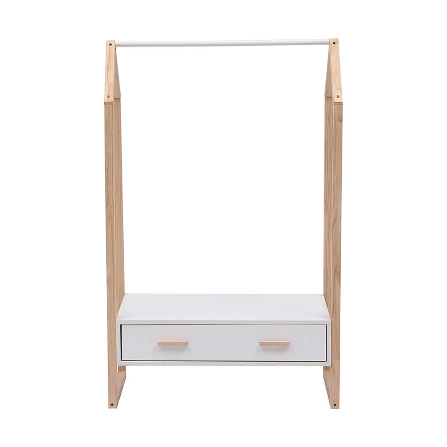 KIDS' HANGER WITH DRAWER PEPE HM2492.03 MELAMINE-PINE WOOD 80x40x125Hcm.