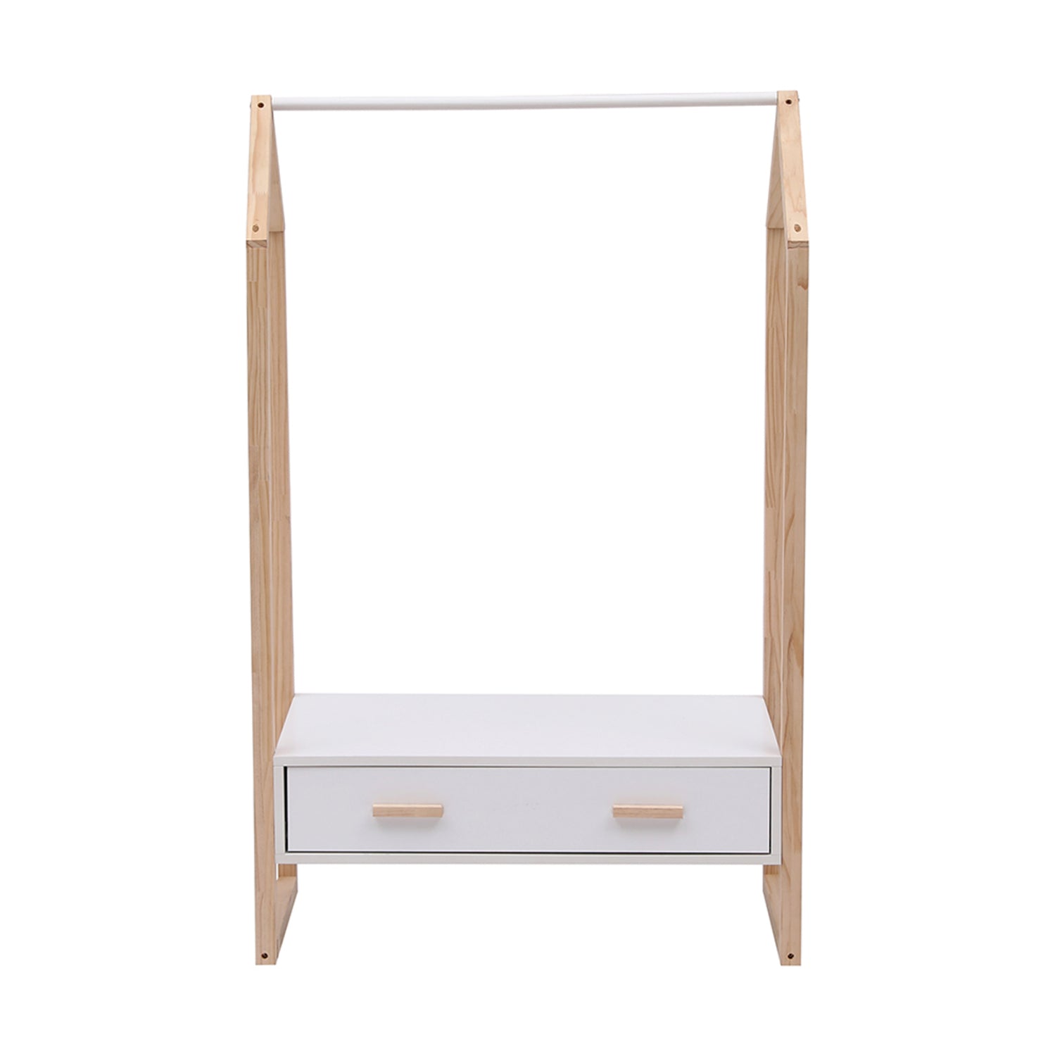 KIDS' HANGER WITH DRAWER PEPE HM2492.03 MELAMINE-PINE WOOD 80x40x125Hcm.