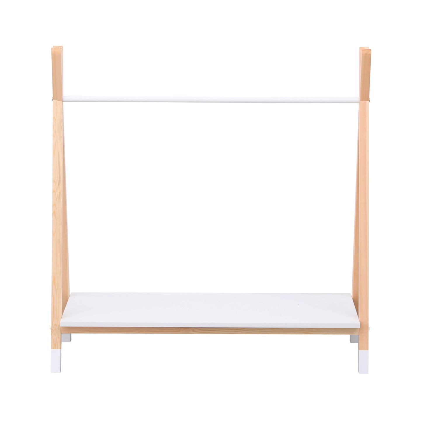 KIDS' CLOTHES HANGER WITH SHELF PASCHAL HM2490.03 MELAMINE-PINE WOOD 100x40x100Hcm.