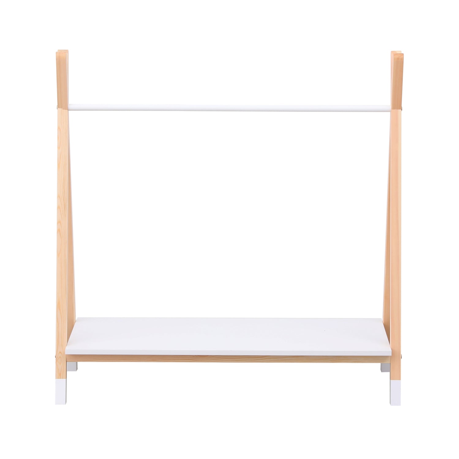KIDS' CLOTHES HANGER WITH SHELF PASCHAL HM2490.03 MELAMINE-PINE WOOD 100x40x100Hcm.