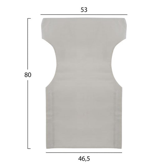 Pillow cream color 2x1 for director's armchair HM5272.60 46.5χ53χ80