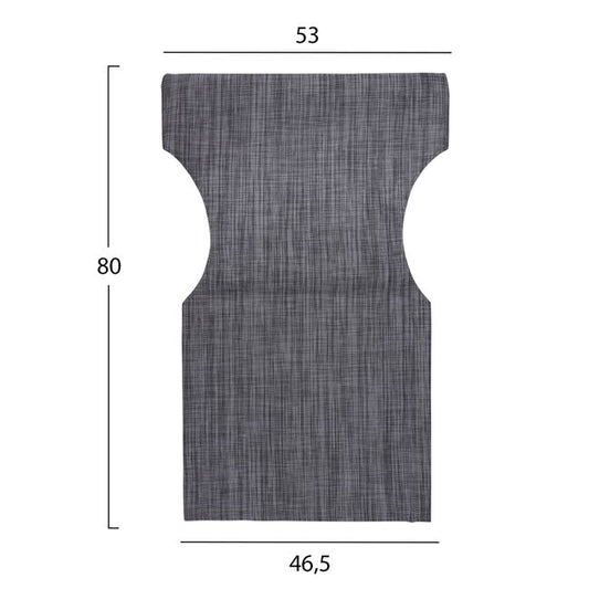 Pillow grey color 2x1 for director's armchair HM5272.10 46.5χ53χ80