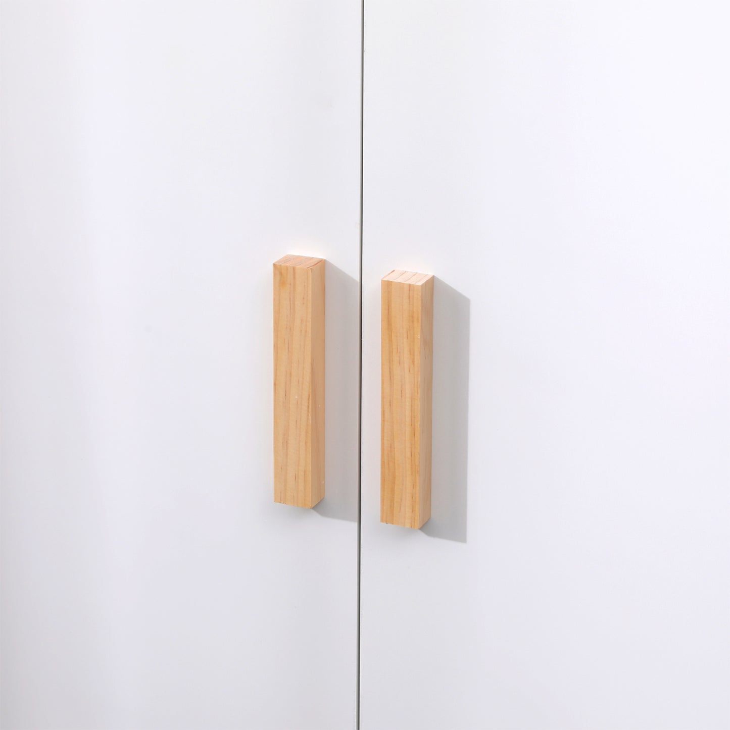 CHILDREN'S WARDROBE PASCHAL HM2494.03 WHITE MELAMINE-PINE WOOD LEGS 96x44x170Hcm.