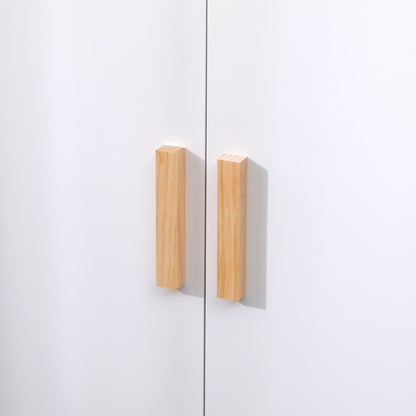 CHILDREN'S WARDROBE PASCHAL HM2494.03 WHITE MELAMINE-PINE WOOD LEGS 96x44x170Hcm.