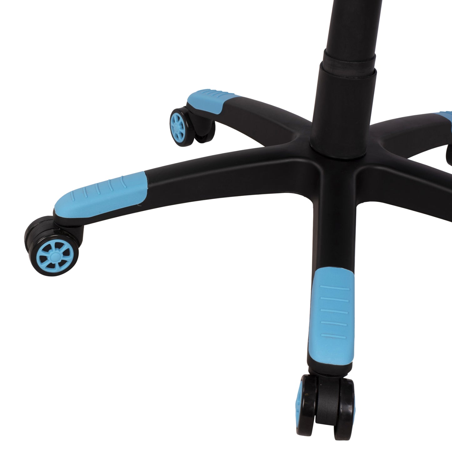 Καρέκλα γραφείου για παιχνίδια HM1072.08 Μαύρο-ανοιχτό μπλε χρώμα 66,5x70x(122-129) εκ.