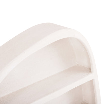 WALL SHELF SERIES SANTORINI HM18058 MDF IN OFF-WHITE COLOR 95x18x100Hcm.