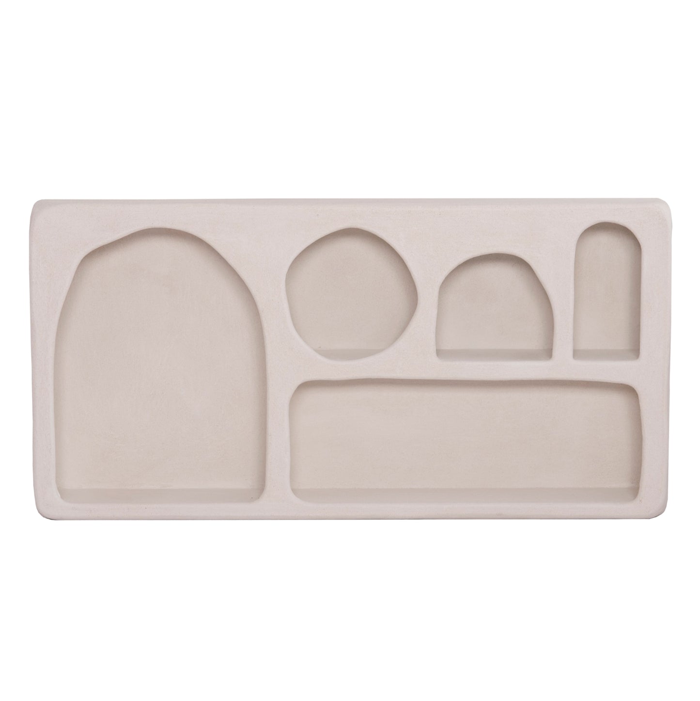 WALL SHELF SERIES SANTORINI HM18063.01 MDF IN OFF-WHITE 120x18x60Hcm.