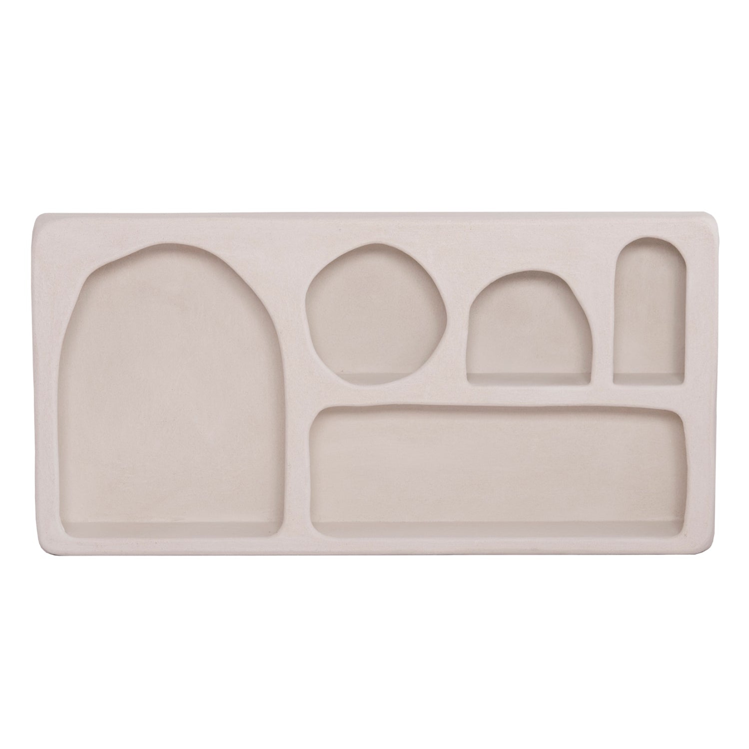 WALL SHELF SERIES SANTORINI HM18063.01 MDF IN OFF-WHITE 120x18x60Hcm.