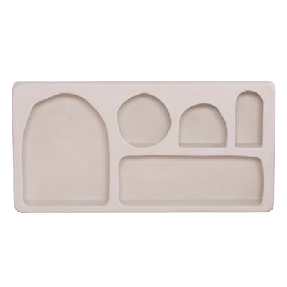 WALL SHELF SERIES SANTORINI HM18063.01 MDF IN OFF-WHITE 120x18x60Hcm.