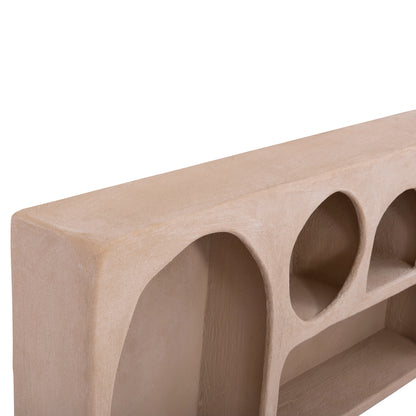 WALL SHELF SERIES SANTORINI HM18063.02 MDF IN BROWN 120x18x60Hcm.