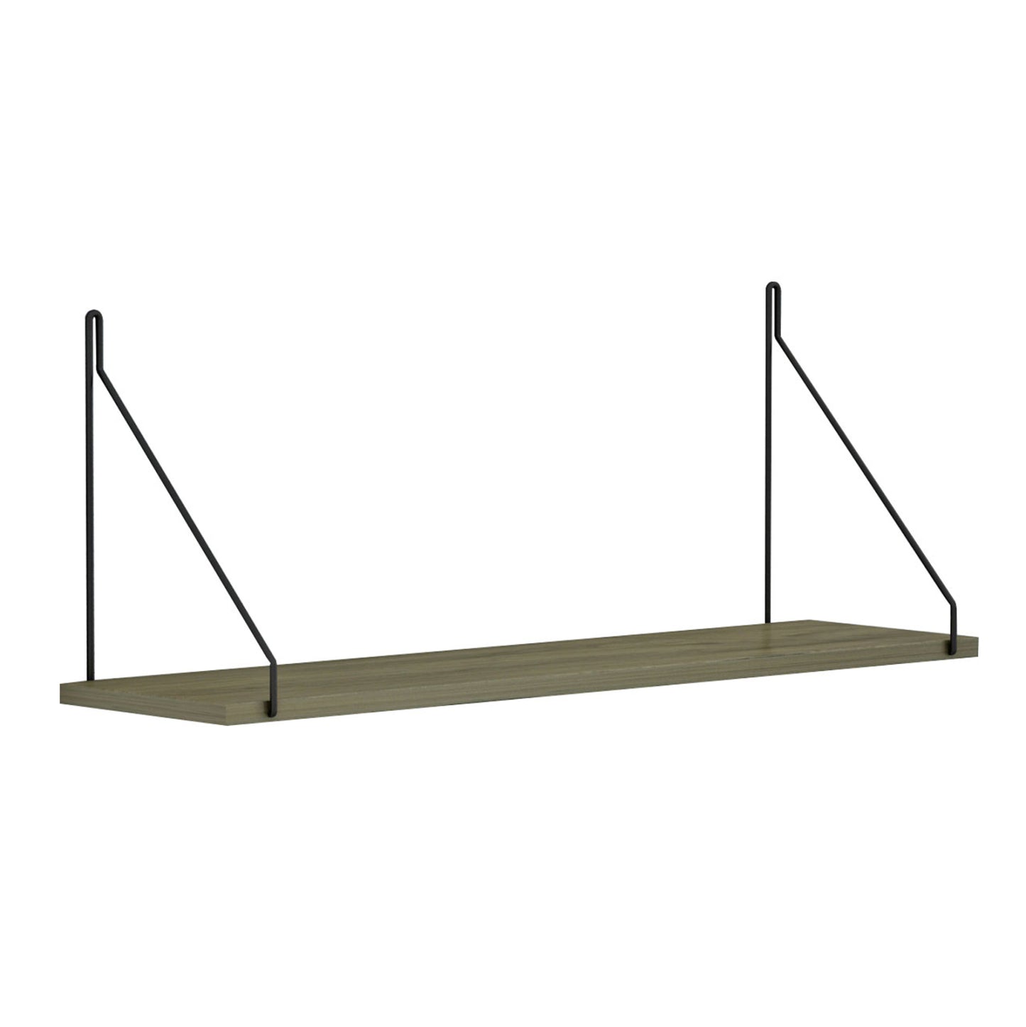 WALL SHELF AGILAN HM9183.12 MELAMINE IN OLIVE GREY 72x20x27Hcm.