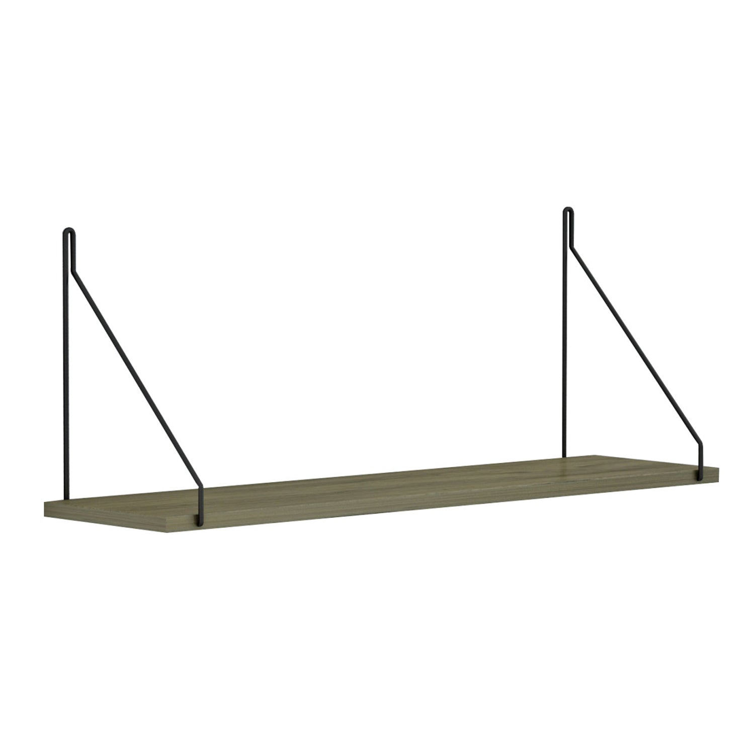 WALL SHELF AGILAN HM9183.12 MELAMINE IN OLIVE GREY 72x20x27Hcm.