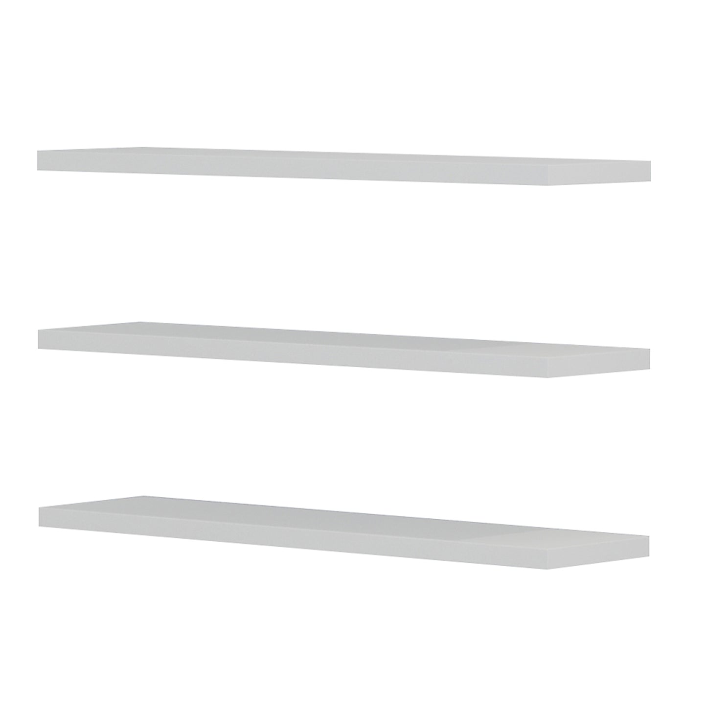 WALL SHELVES CASSIUS HM8966.11 MELAMINE IN WHITE 60x14,5 cm.