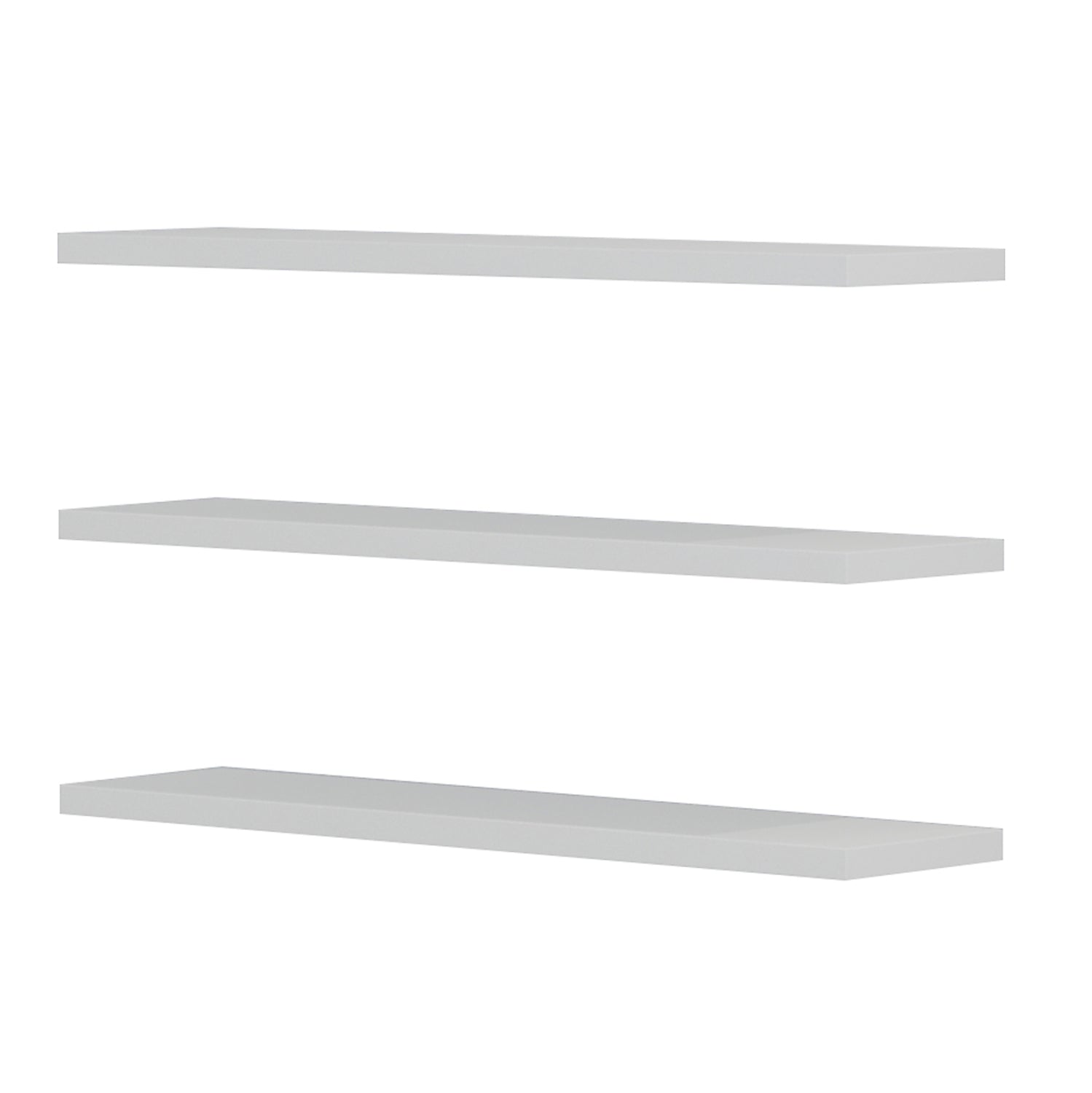 WALL SHELVES CASSIUS HM8966.11 MELAMINE IN WHITE 60x14,5 cm.
