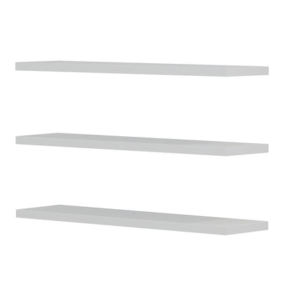 WALL SHELVES CASSIUS HM8966.11 MELAMINE IN WHITE 60x14,5 cm.