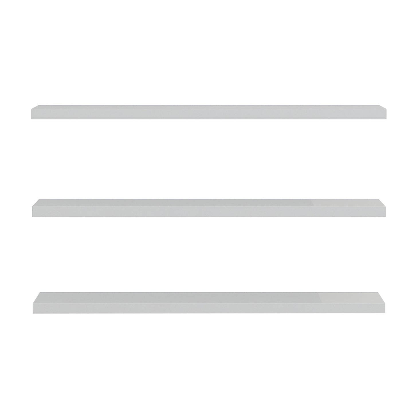 WALL SHELVES CASSIUS HM8966.11 MELAMINE IN WHITE 60x14,5 cm.