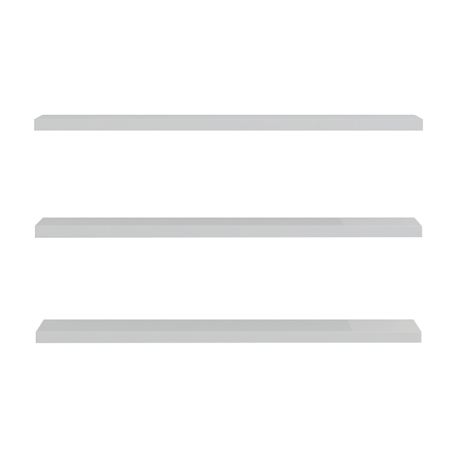 WALL SHELVES CASSIUS HM8966.11 MELAMINE IN WHITE 60x14,5 cm.