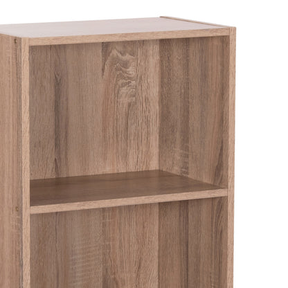 WALL SHELF RACK CUBICON HM9941.02 MELAMINE IN SONAMA OAK 38,5x23,5x80Hcm.