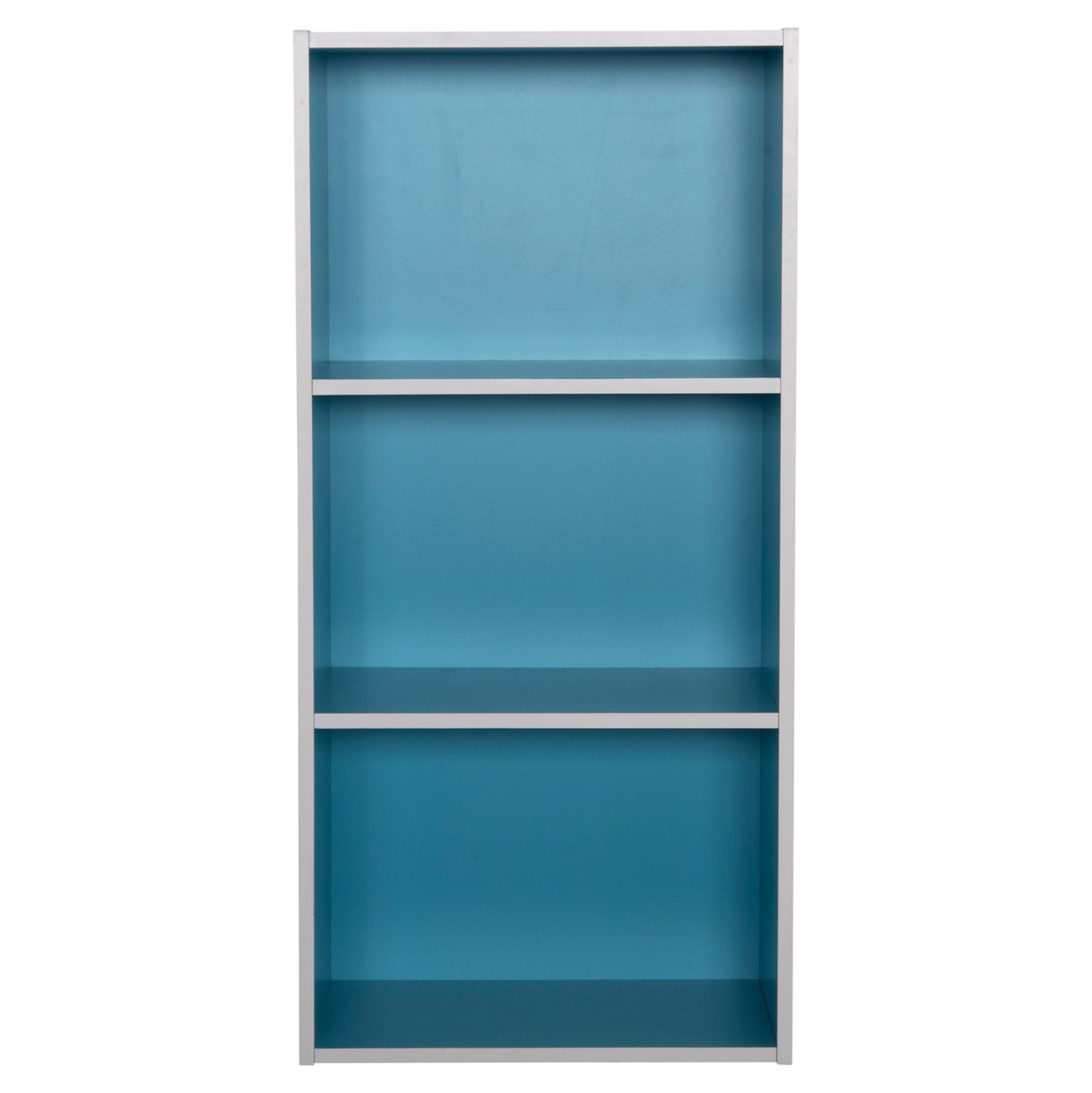 WALL SHELF RACK CUBICON HM9941.05 MELAMINE IN BLUE-WHITE 38,5x23,5x80Hcm.