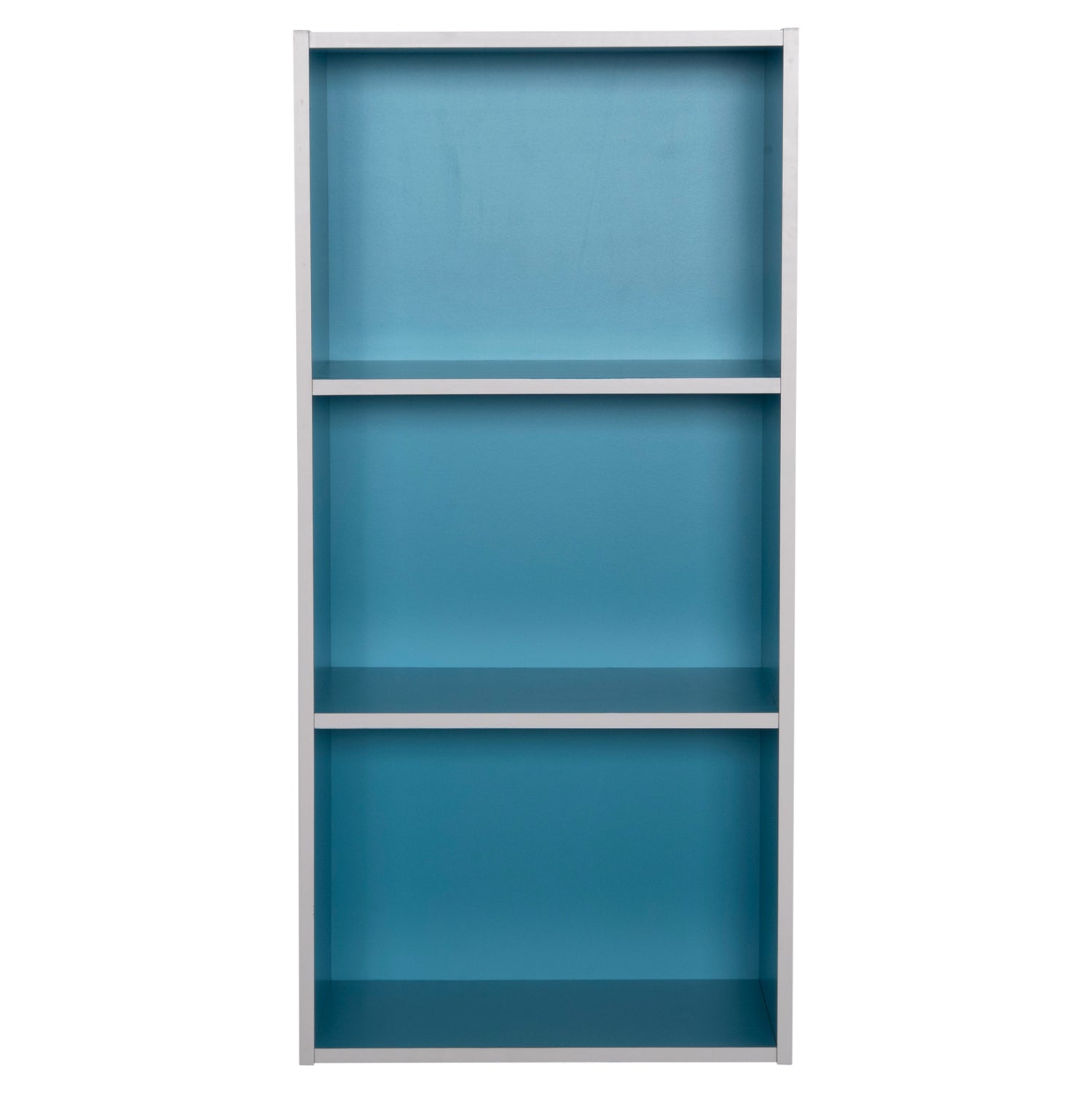 WALL SHELF RACK CUBICON HM9941.05 MELAMINE IN BLUE-WHITE 38,5x23,5x80Hcm.