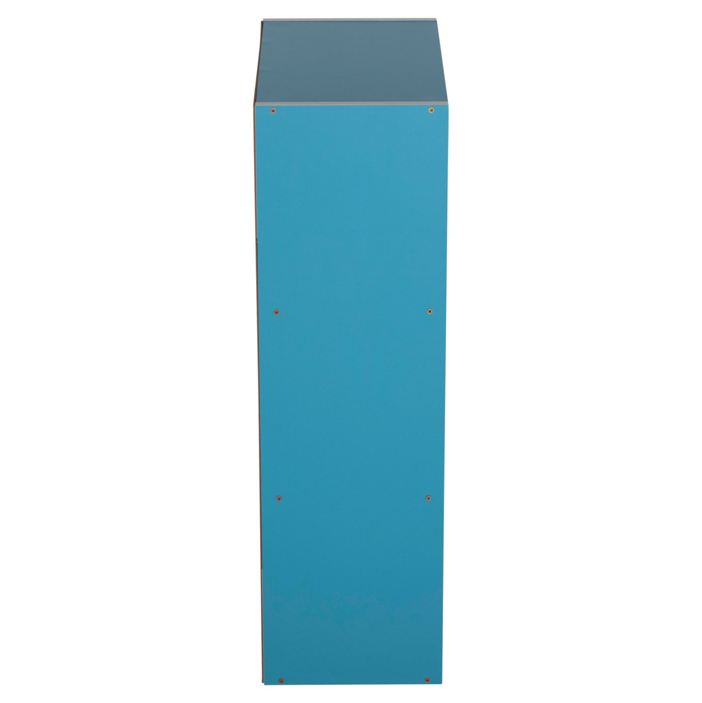 WALL SHELF RACK CUBICON HM9941.05 MELAMINE IN BLUE-WHITE 38,5x23,5x80Hcm.