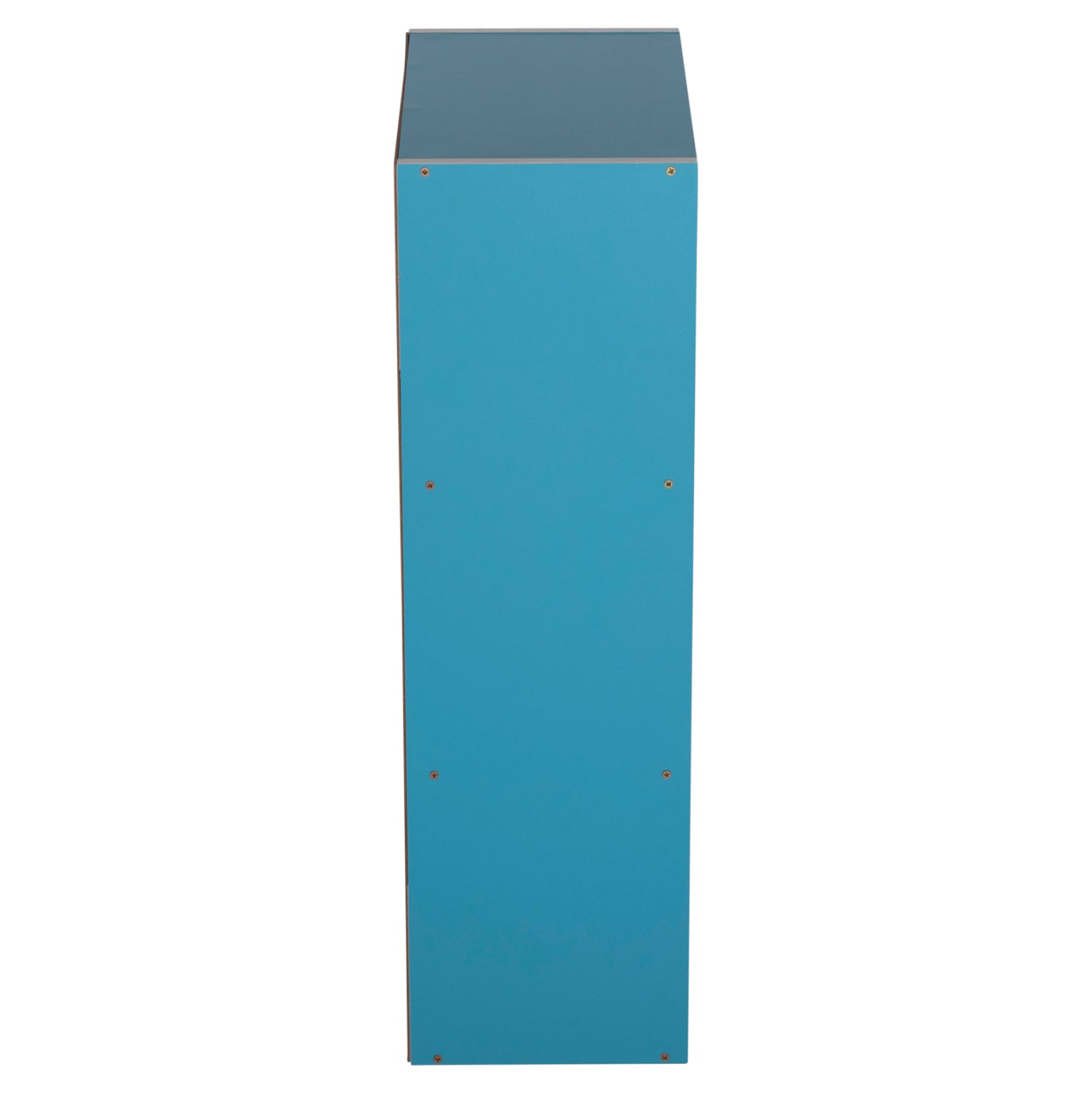 WALL SHELF RACK CUBICON HM9941.05 MELAMINE IN BLUE-WHITE 38,5x23,5x80Hcm.