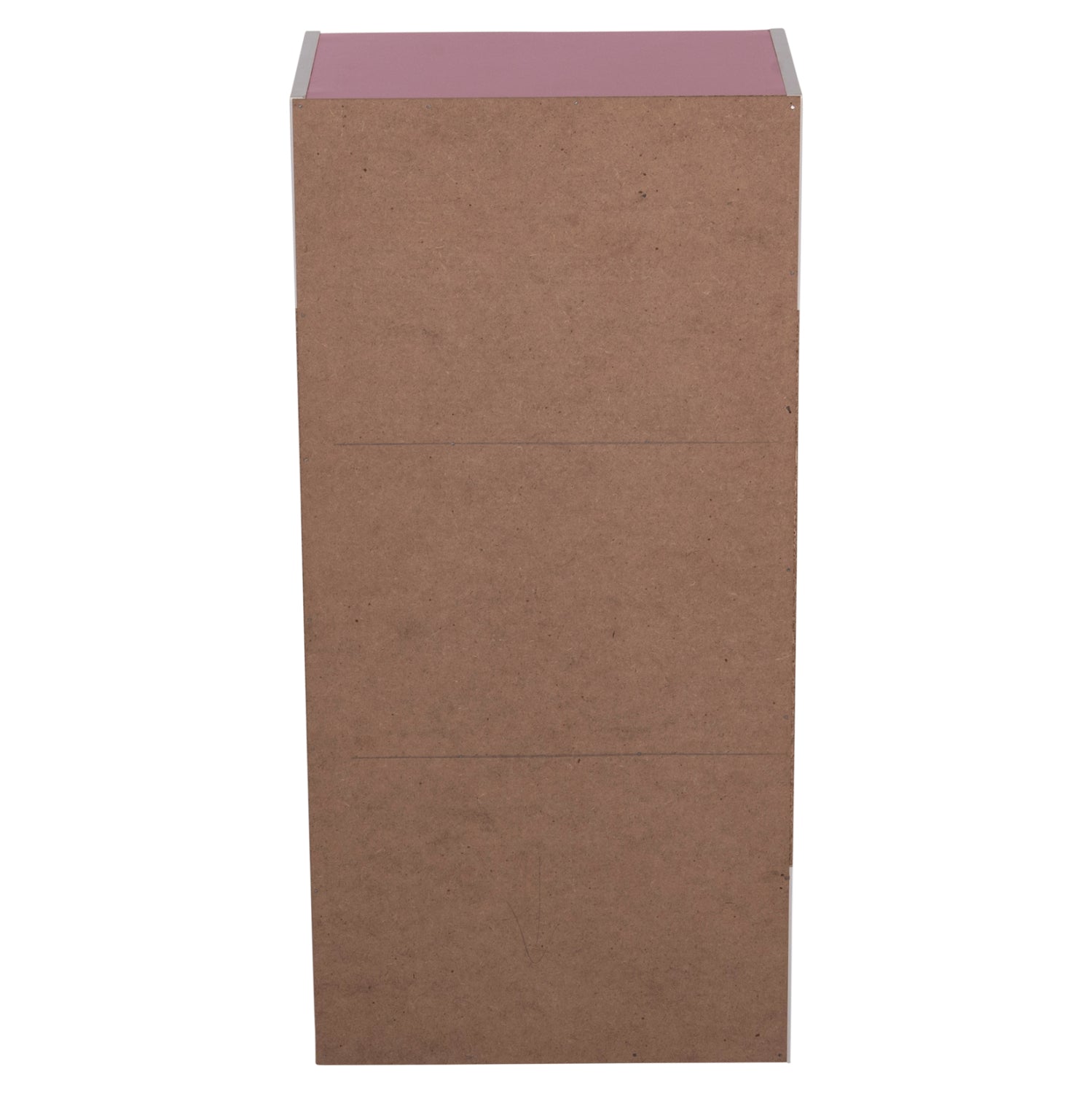 WALL SHELF RACK CUBICON HM9941.06 MELAMINE IN PINK-WHITE 38,5x23,5x80Hcm.