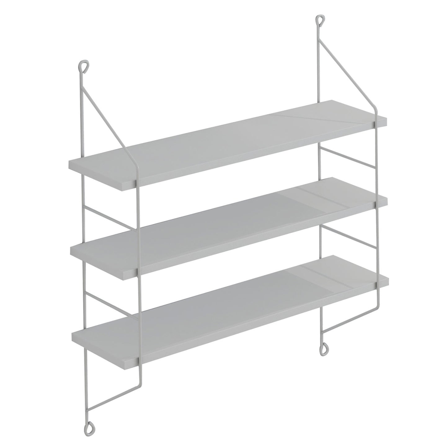 WALL SHELVES ACHALA HM9185.15 MELAMINE IN WHITE 60x15x68Hcm.