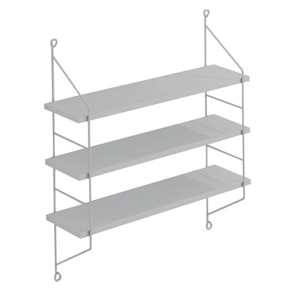 WALL SHELVES ACHALA HM9185.15 MELAMINE IN WHITE 60x15x68Hcm.