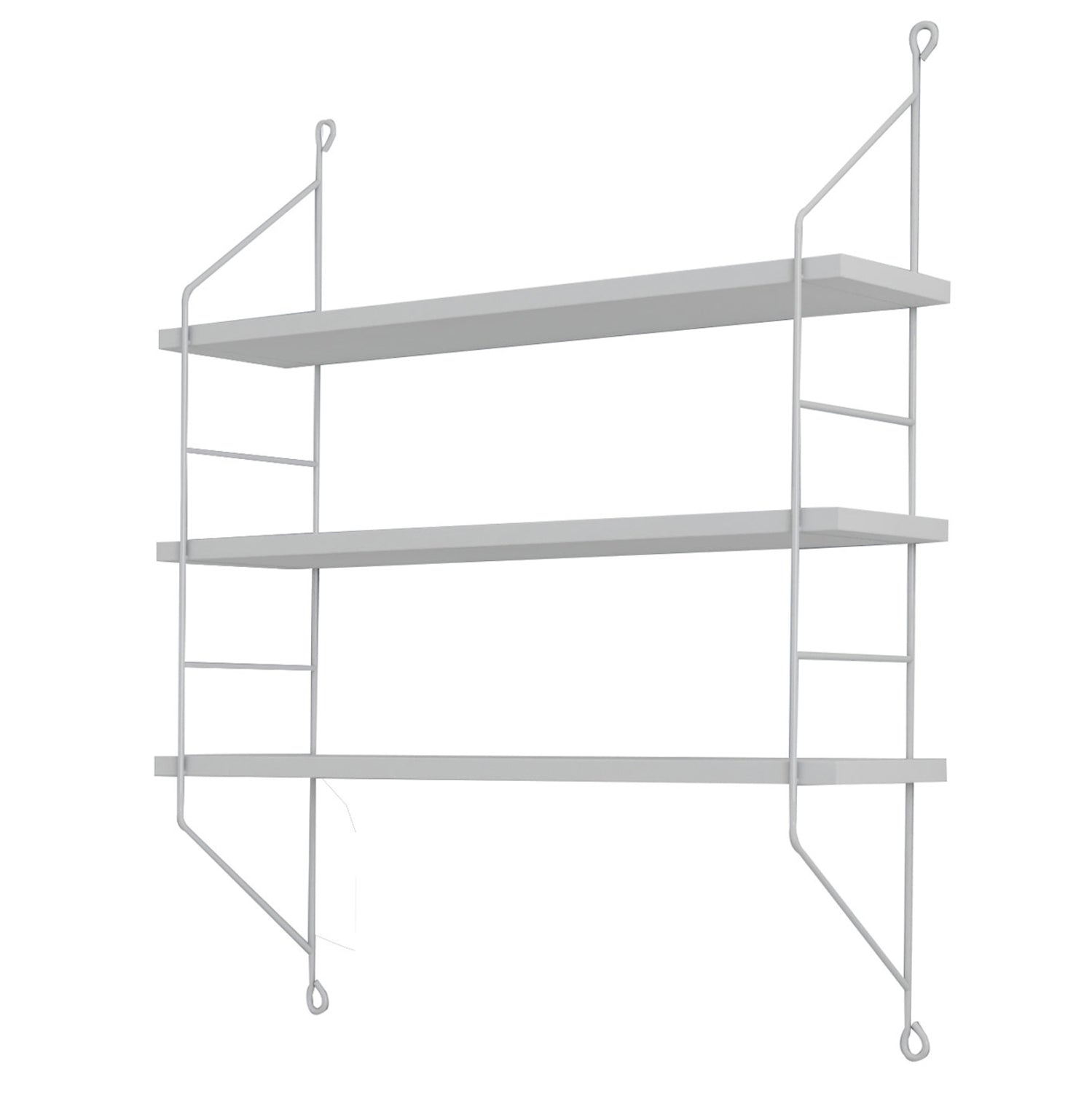 WALL SHELVES ACHALA HM9185.15 MELAMINE IN WHITE 60x15x68Hcm.