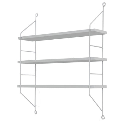 WALL SHELVES ACHALA HM9185.15 MELAMINE IN WHITE 60x15x68Hcm.