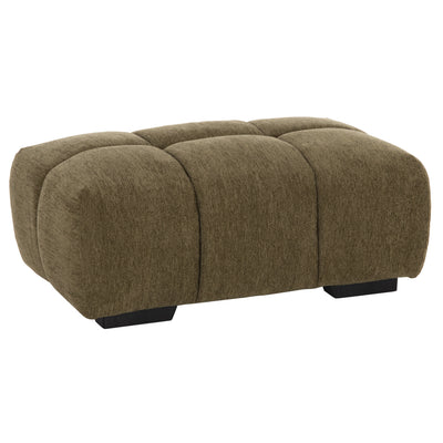 FOOT STOOL COVEN HM3342.04 GREEN FABRIC 100x65x37Hcm.