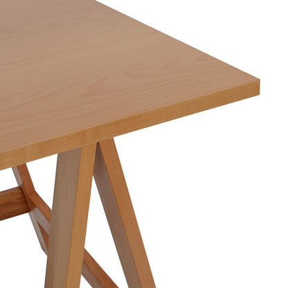 Γραφείο-γραφείο 90x150 φυσικό με ξύλινα πόδια HM2060.02